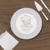 Modern Baby Elephant Baby Kön Neutral Party