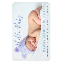 Modern Baby födelsedag Magnet