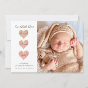 Modern Baby födelsedag Meddelande