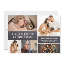 Modern Baby, första julfamiljens fotokollage