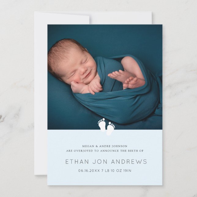 Modern baby fot i Baby Meddelande (Framsida)