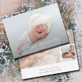 Modern Baby fotofödelse Meddelande