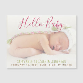 Modern Baby-fotofödelseattentat Magnetiskt kort