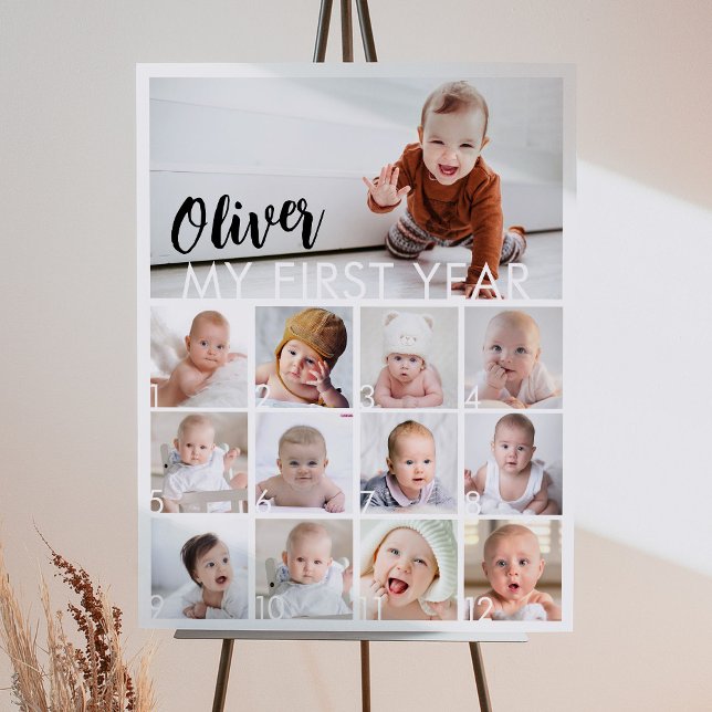 Modern Baby-fotosättets första milstolpstecken Poster (Skapare uppladdad)