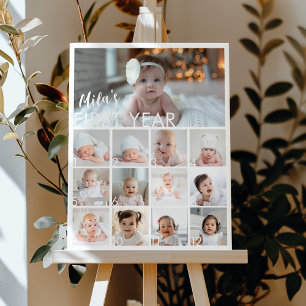 Modern Baby-fotosättets första milstolpstecken Poster
