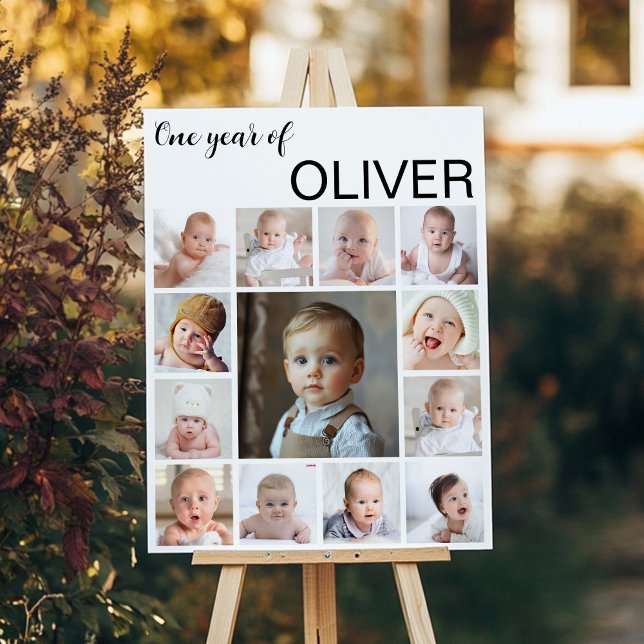Modern Baby-fotosättets första milstolpstecken Poster (Skapare uppladdad)
