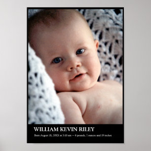 Modern baby-fotovägg, hängkonst för lodrät i poster