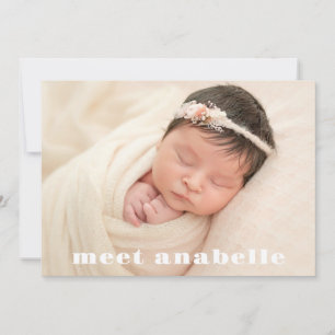 Modern Baby Photo Collage Gender Neutral Biral Meddelande