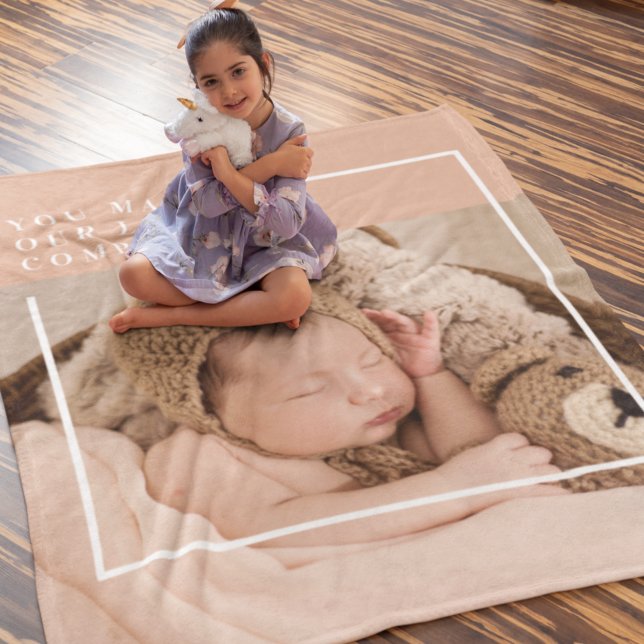 Modern Baby Photo | Du gör mitt liv till en komple Fleecefilt (Skapare uppladdad)