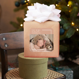 Modern Baby Photo | Du gör mitt liv till en komple Fyrkantigt Klistermärke