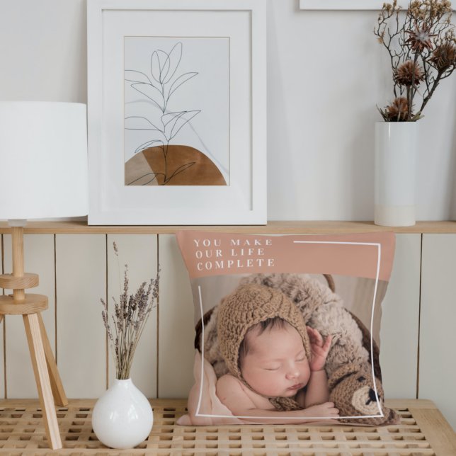 Modern Baby Photo | Du gör mitt liv till en komple Kudde (Skapare uppladdad)