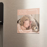 Modern Baby Photo | Du gör mitt liv till en komple Magnet<br><div class="desc">Modern Baby Photo | Du gör mitt liv till en komplett gåva</div>