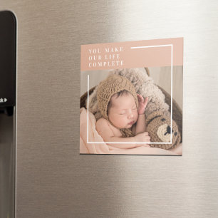 Modern Baby Photo Du gör mitt liv till en komple Magnet