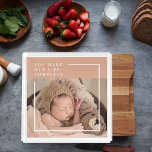 Modern Baby Photo | Du gör mitt liv till en komple Poster<br><div class="desc">Modern Baby Photo | Du gör mitt liv till en komplett gåva</div>