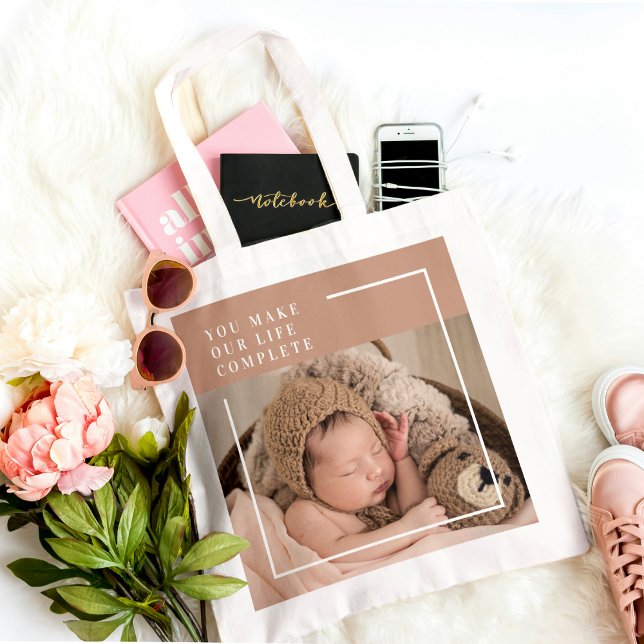 Modern Baby Photo | Du gör mitt liv till en komple Tygkasse (Skapare uppladdad)