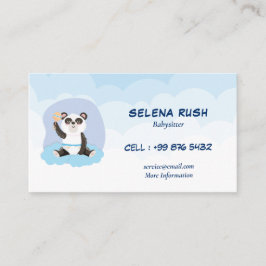 Modern babysittande verksamhet | Panda Babyvvakt Visitkort