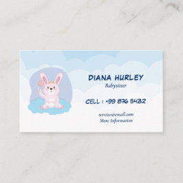 Modern babysittande verksamhet | Rabbit Babyvur Visitkort