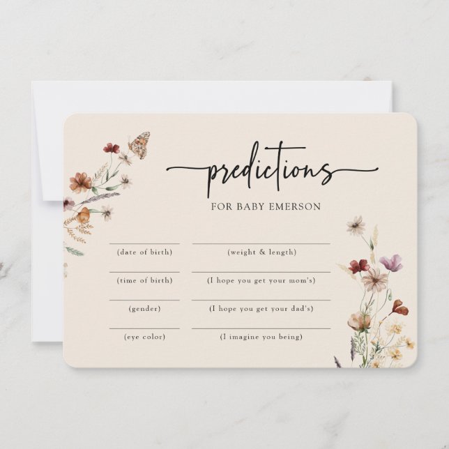 Modern babystöld inbjudningar (Framsida)