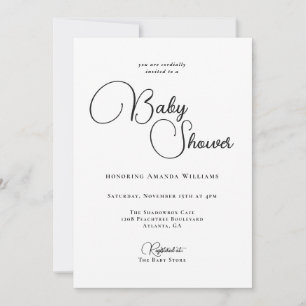 Modern babystövel för enkelhet inbjudningar