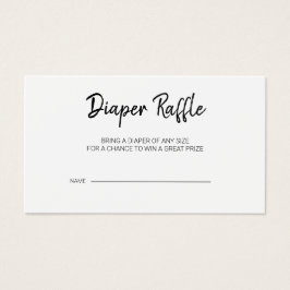 Modern babystövlingskort för dykare visitkort