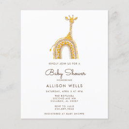 Modern babyvisning - inbjudan