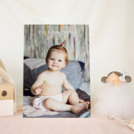 Modern babyvisningsprogram - Tack ett foto Kort