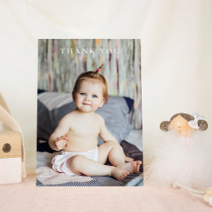 Modern babyvisningsprogram - Tack ett foto Kort