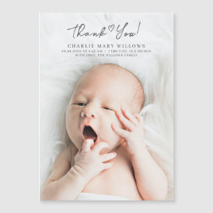 Modern babyvisningsprogram - Tack för fotomeddelan