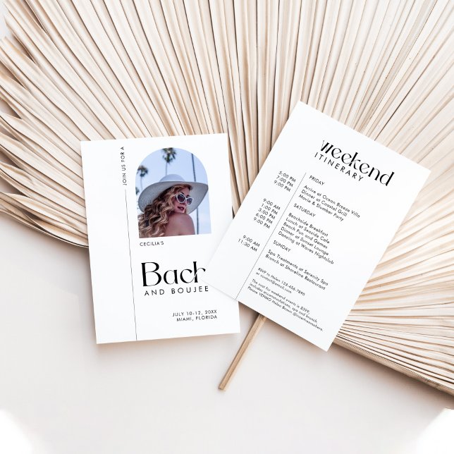 Modern "Bach & Boujee" Bachelorette Inbjudningar (Skapare uppladdad)