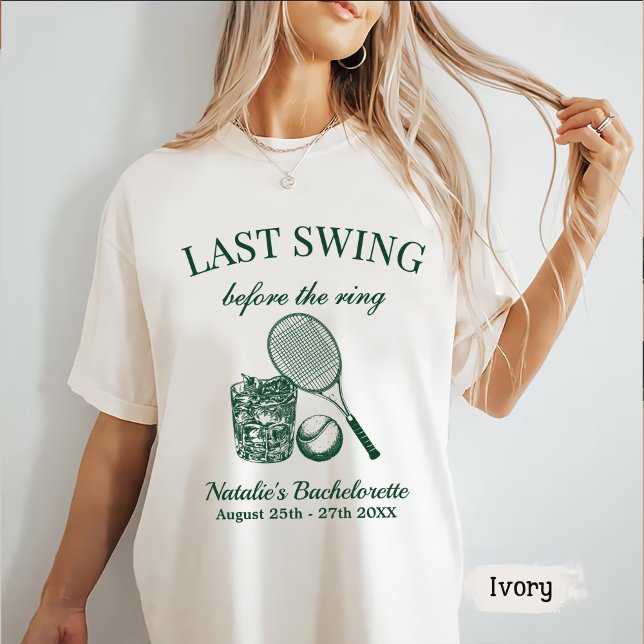 Modern Bach Sista Sväng Innan Ringens Tennis T Shirt (Skapare uppladdad)