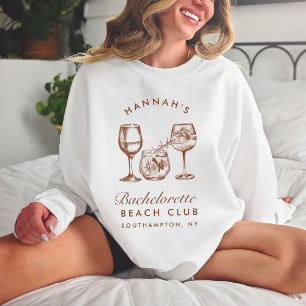 Modern Bachelorette Retro Minimalist Bridesmaid T Shirt