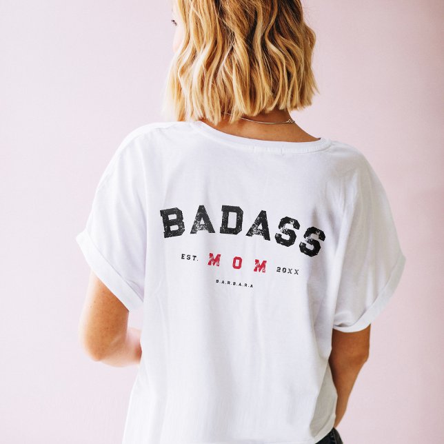 Modern BADASS MAMMA Single Strong Mamma Women T-Sh T Shirt (Skapare uppladdad)