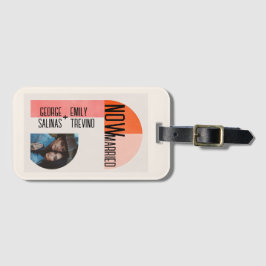 Modern båge, Orange och Rosa, nyligen lyft Bagagebricka