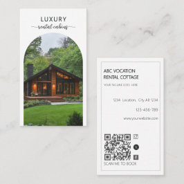 Modern båge QR-kod Semesteruthyrning Gästhus Visitkort