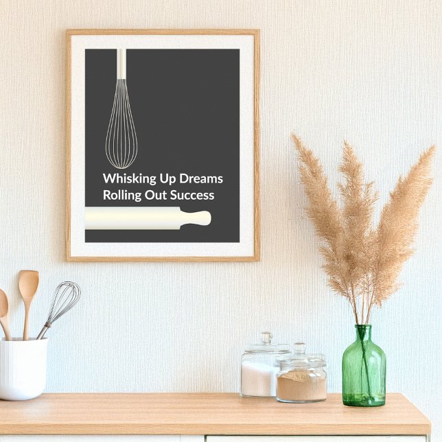Modern bageripatiservarskock bakning inspirerande poster (Skapare uppladdad)