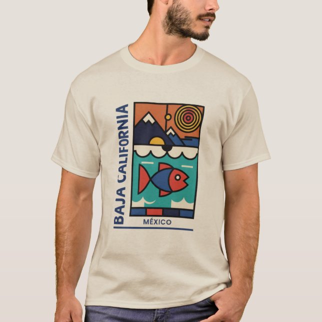 Modern Baja California T Shirt (Framsida)