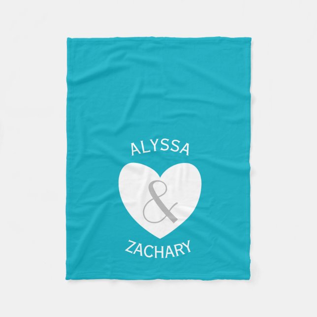 Modern bakgrund och Anpassningsbar för själ och hj Fleecefilt (Framsidan)