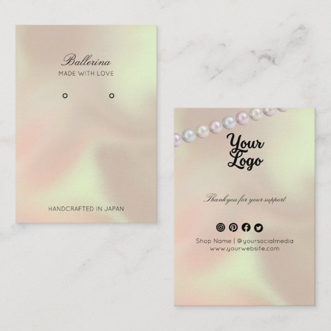 Modern bakgrundsinformation visitkort (Fram/baksida)