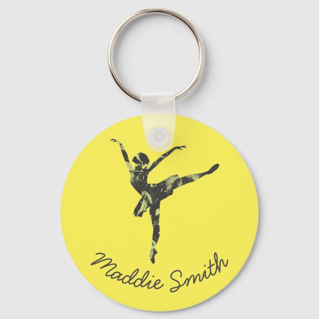 Modern balettdansare, modern dans nyckelring (Framsida)