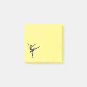 Modern balettdansare, modern dans post-it block