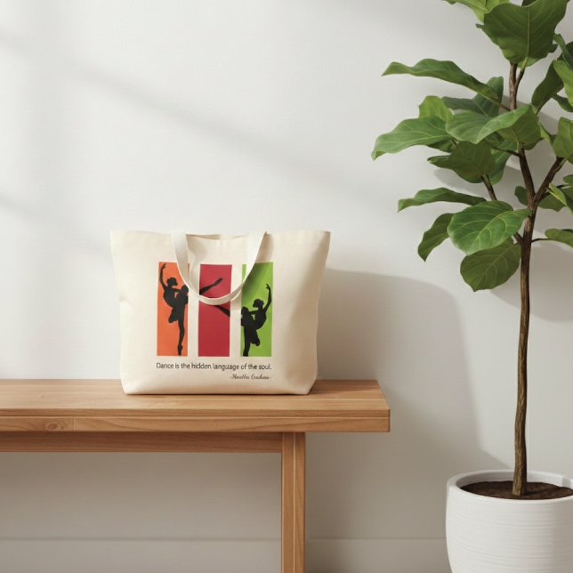 Modern Ballet Dancers-citat Jumbo Tygkasse (Skapare uppladdad)