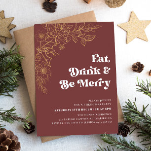 Modern Bam God jul-partiinbjudan Inbjudningar