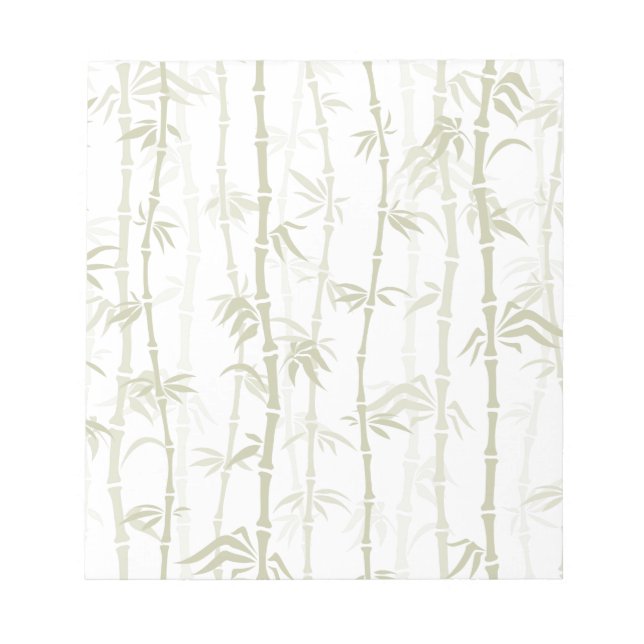 Modern Bamboo Träd Anteckningsblock (Framsida)