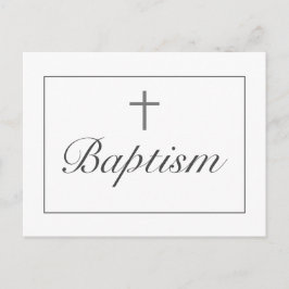 Modern Baptist-meddelande - vykort för inbjudninga