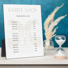 Modern barbersalon enkel minimalistisk elegant