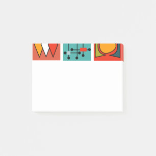 Modern bårhus i mitten av århundradet post-it block