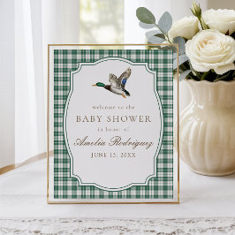 Modern barnandsskön neutral baby shower poster