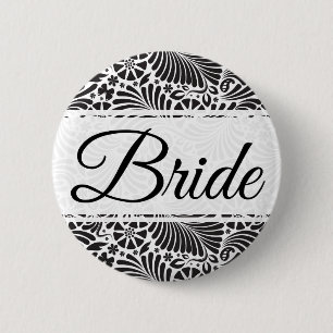 Modern Baroque Blommigt Bride Knapp
