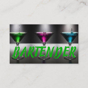 Modern Bartender Affärs Kort