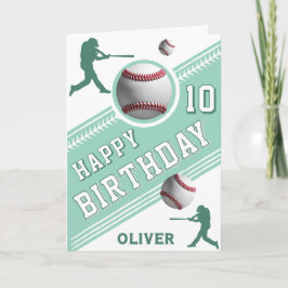 Modern Baseball Boll Player Thédold Birthday Kort